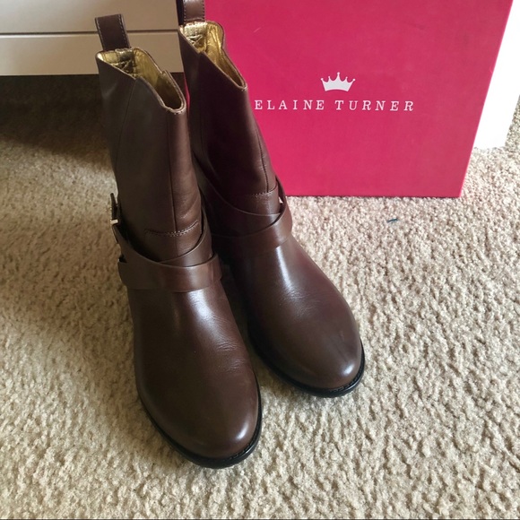 Elaine Turner Rowan Bowen Leather Buckle Mid Boot - Picture 4 of 8